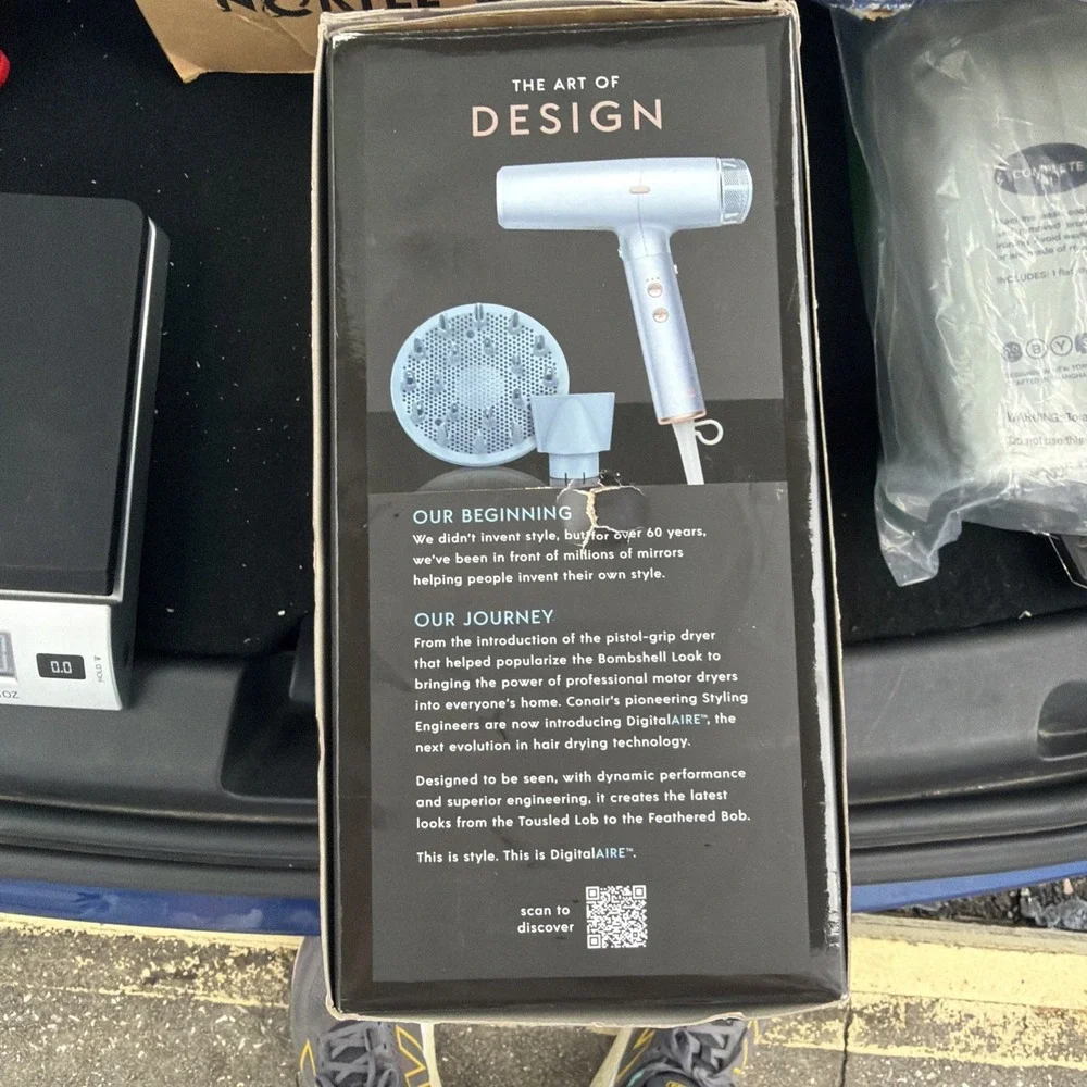 Conair InfinitiPro DigitalAire (999) - Hair Dryer - Powder Blue.